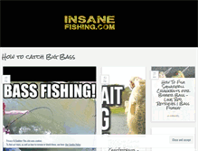 Tablet Screenshot of insanefishing.com